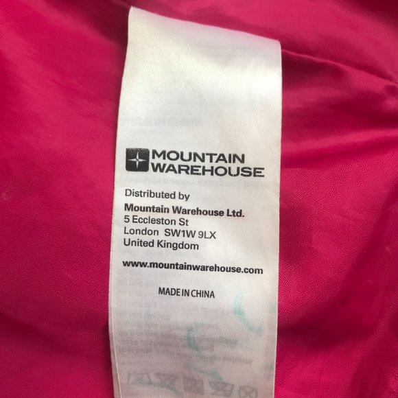 Mountain Warehouse Cambridge Waterproof Jacket Pink Size 14 Rain Coat Anorak - Picture 10 of 11